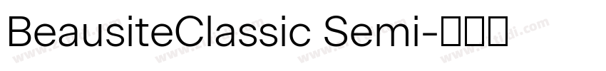 BeausiteClassic Semi字体转换